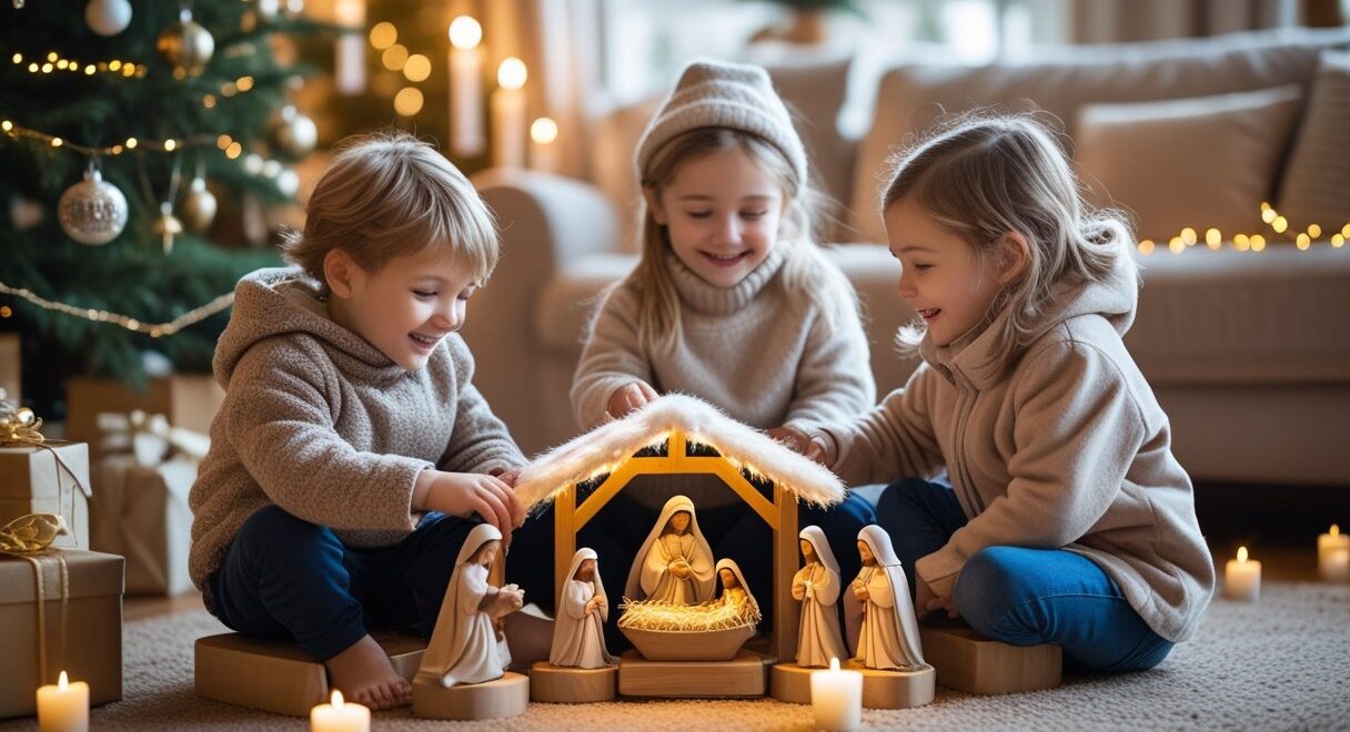Sådan skaber du den perfekte julestemning med krybbespil til børn og børneskamler